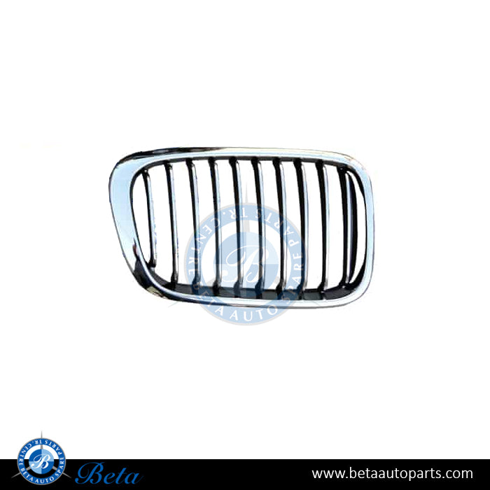 Right Side Grille - Black and Chrome for BMW 3 Series E46 1998-2001 models, Part Number 51138208490 Right Side Grille - Black and Chrome for BMW 3 Series E46 1998-2001 models, Part Number 51138208490